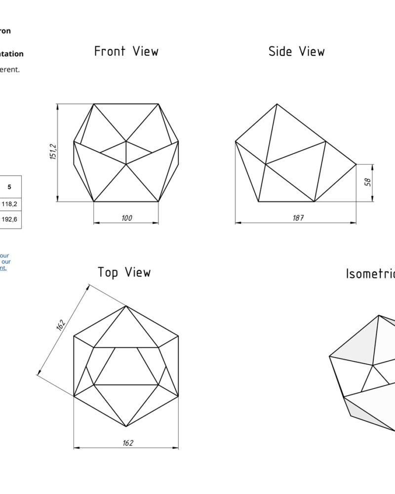 Florarium geometric design