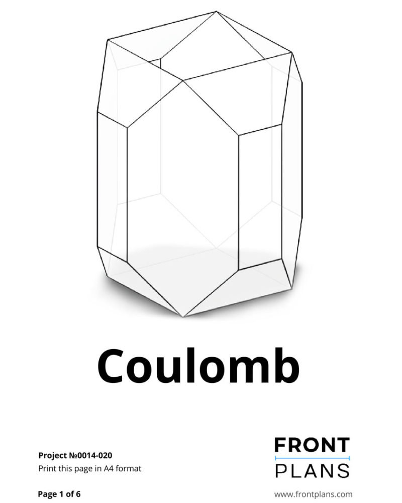 Coulomb Geometric Florarium design plan, DIY blueprint