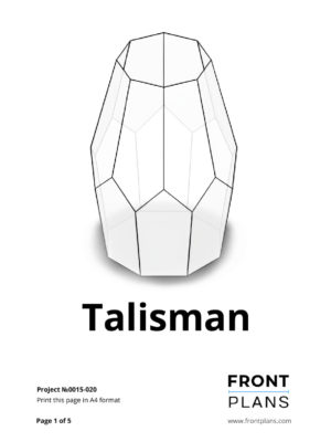 Talisman Geometric Florarium design plan, DIY blueprint
